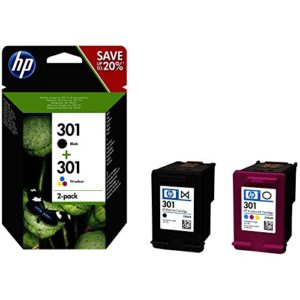 HP Inc. Ink Druckerpatronen 301 C/M/Y/K Standard Capacity, 2-Pack, N9J72AE (Standard Capacity, 2-Pack)