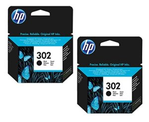 HP Druckerpatronen 302 - 2X Original HP Tintenpatrone F6U66AE HP 302 HP302 für HP Officejet 3830